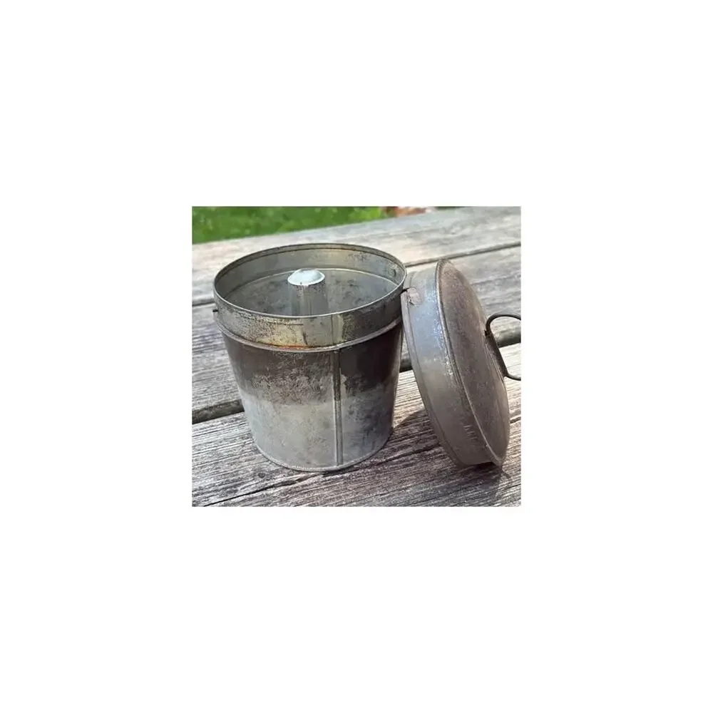 Vintage Metal Steamed Pudding Mold with Lid